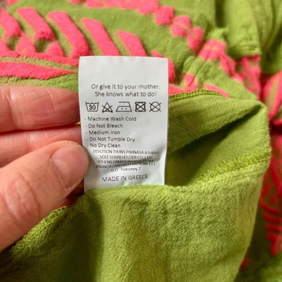 Devotion TWINS Pink and Green Blouse - Picture 5 of 8